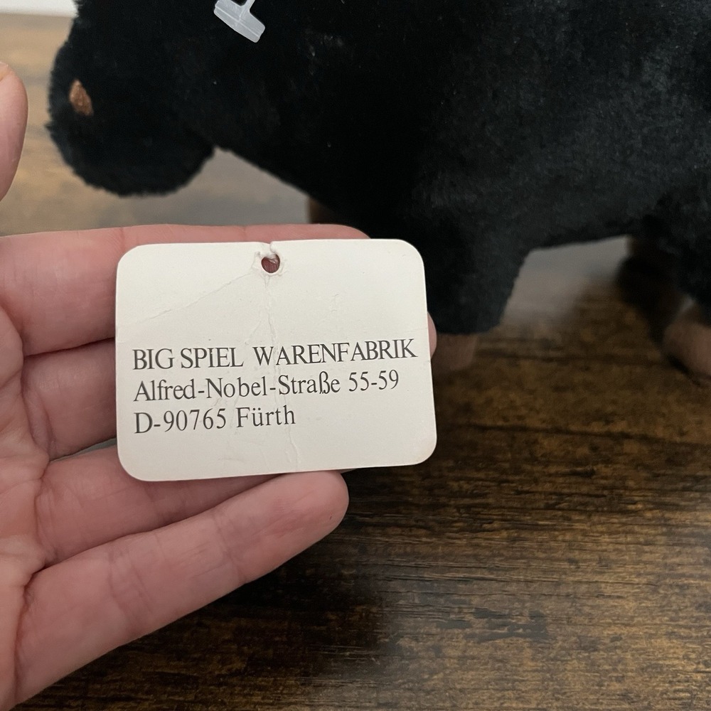 Promotional Buffalo 8" Plush From Big Spielwarenfabrik Mascot Red Horns Germany - Picture 15 of 16